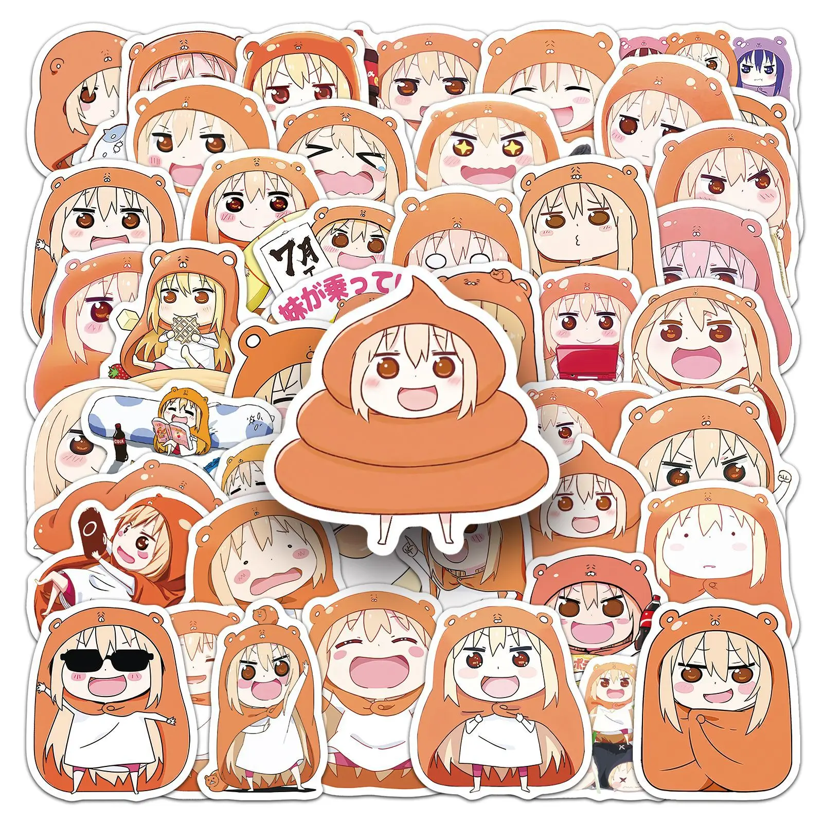 

10/50PCS Anime Himouto! Umaru-chan Sticker Cartoon Cute Doma Umaru Meme Doodle Decal Toys for Desk Laptop Water Cup Guitar Bike