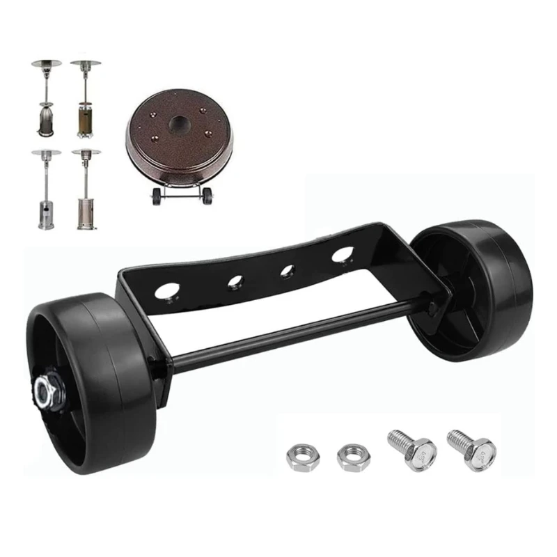 

Замена колес газового обогревателя для деталей обогревателя для патио, уличный зонтик, универсальный комплект подвижных колес, легко перемещаемый/установленный