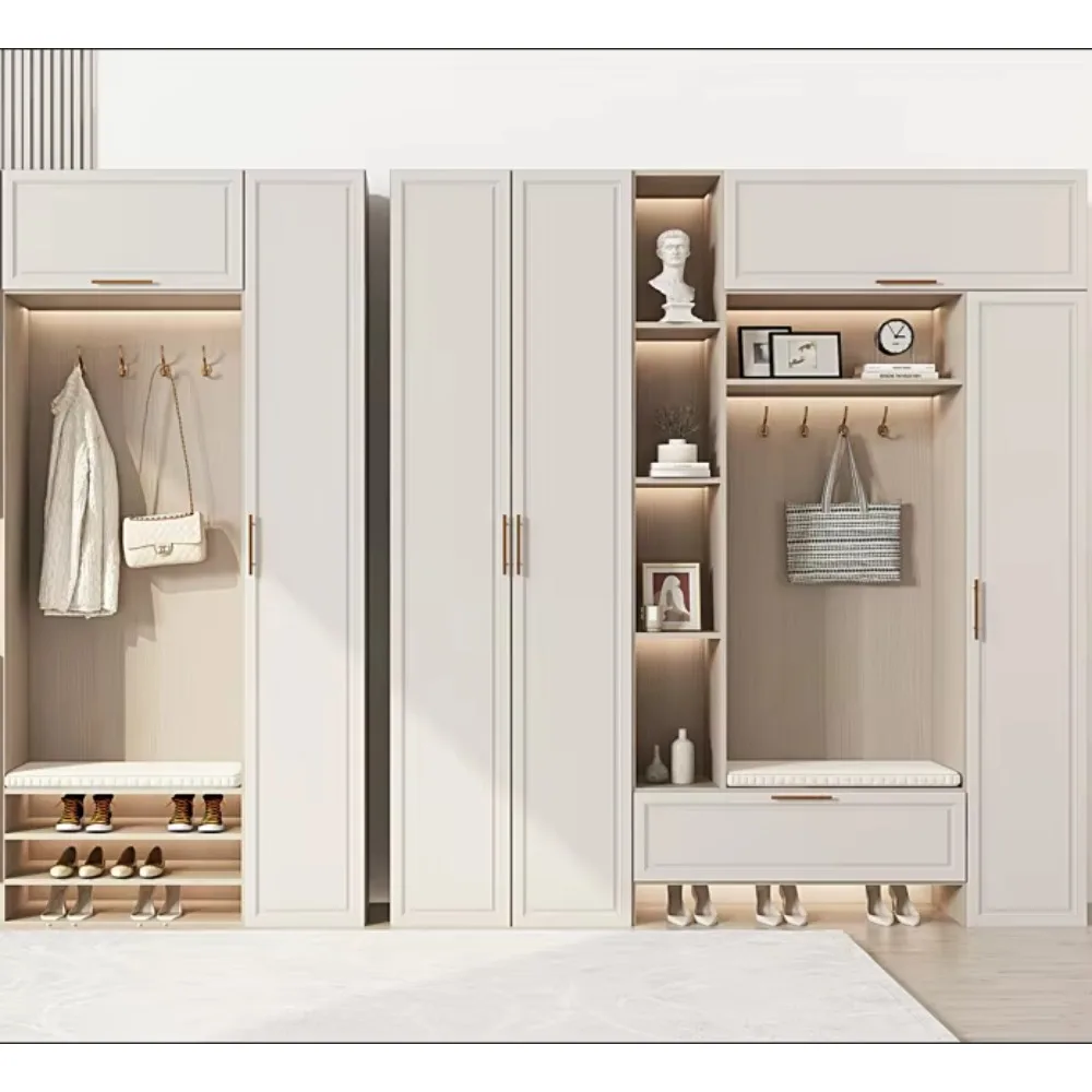 Narrow Tall Adjustable Divider Shoe Cabinet Ultra-thin Tipper Furniture Organizer Shoe Rack Cabinet