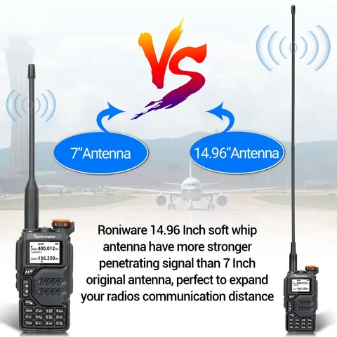 AM-771 Luftband SMA-hona-antenn 108-136MHz för Quansheng UV K5 (8) K6 Baofeng UV 5RH 21 PRO V2 UV-98 Walkie Talkie Amatörradio 10 best sales antenn sma - №8