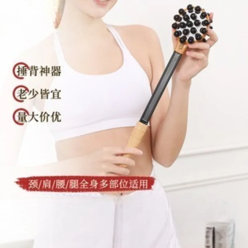 

1 шт., оздоровительный деревянный массаж для расслабления меридианов, хлопающий руки, массаж с двойной головкой и молоток для нарезания резьбы спины