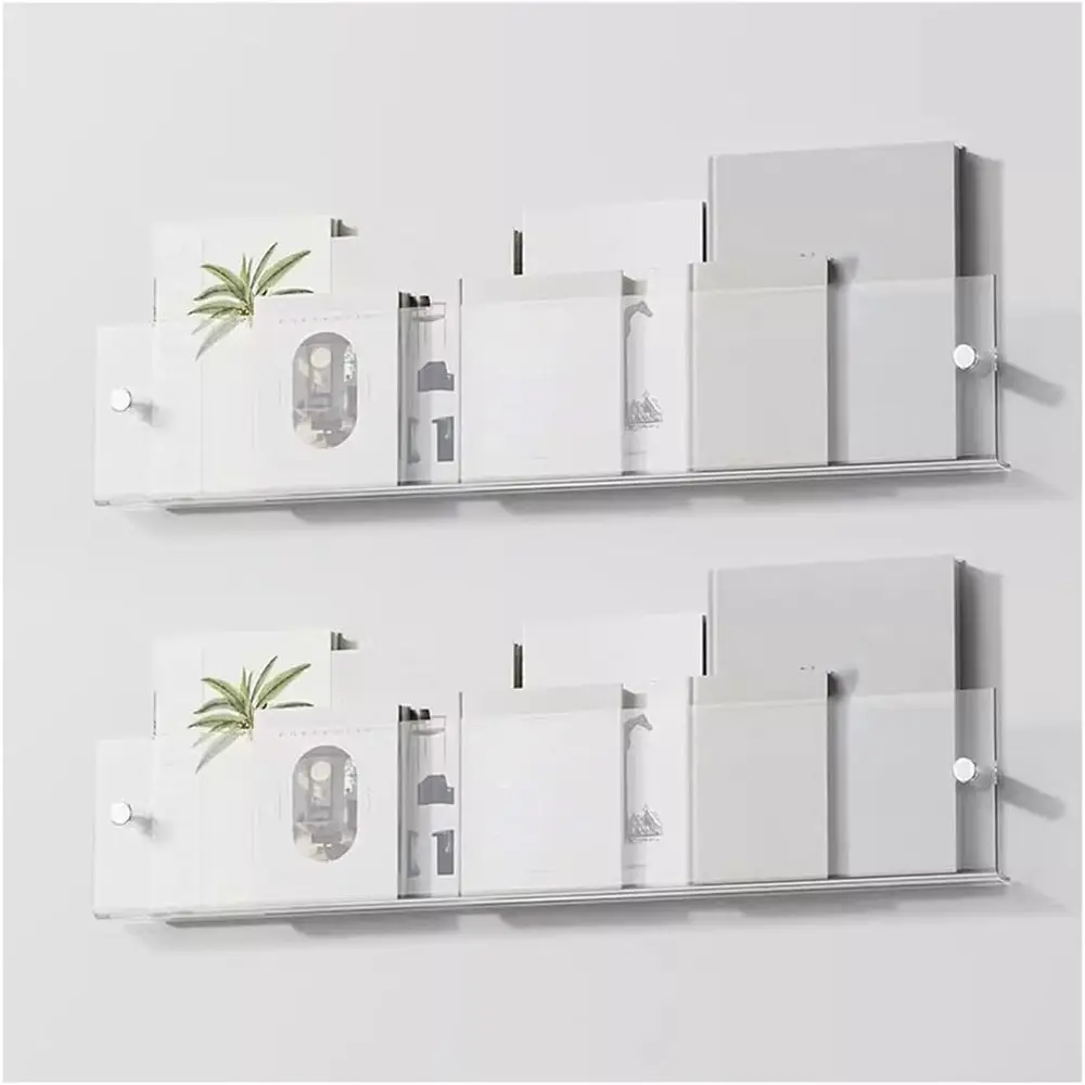 

Настенная акриловая подставка для литературы, 40 см, для дома, офиса или зон ожидания