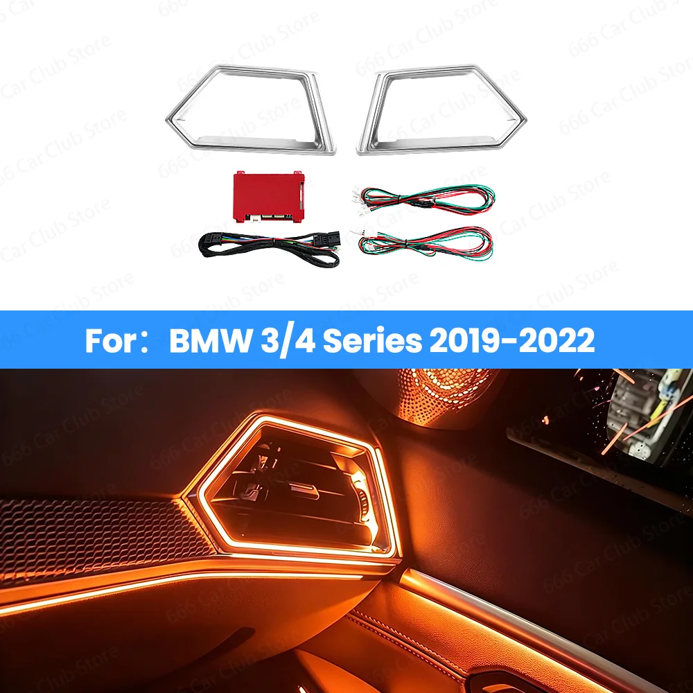 

LED Vent Mood Ambient Lighting For BMW 3/4 Series G20 G22 2019-2022 Car Lnterior Decorative Light Accessories