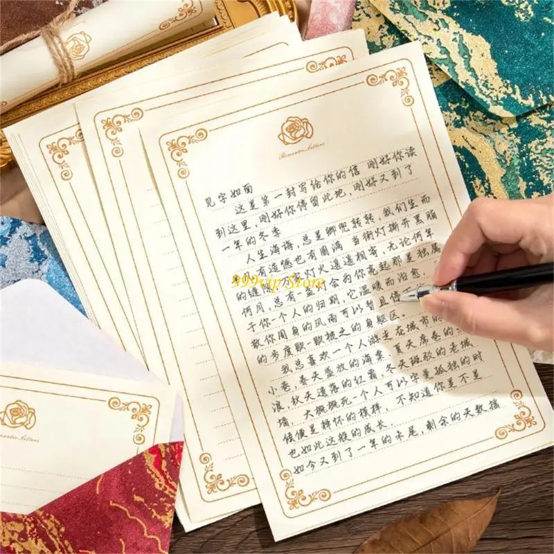 

C90C 1 Set Stactive Paper и конверты устанавливают китайские стили писать буквы бумаги