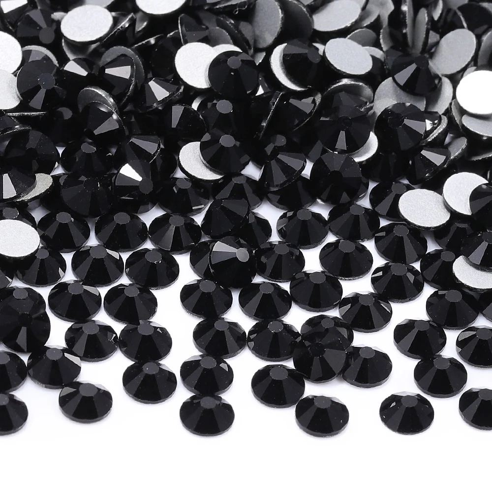 SS3-SS30 Top Quality Crystal Rhinestones Flat Back Glass Non Hotfix Strass Stones Decorations Glitter Stones Nail Art Accessorie
