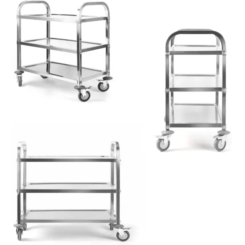 custom.Commercial Grade Stainless Steel Food Carts Versatile Hotel Restaurant and Catering Services Featuring Detachable Par