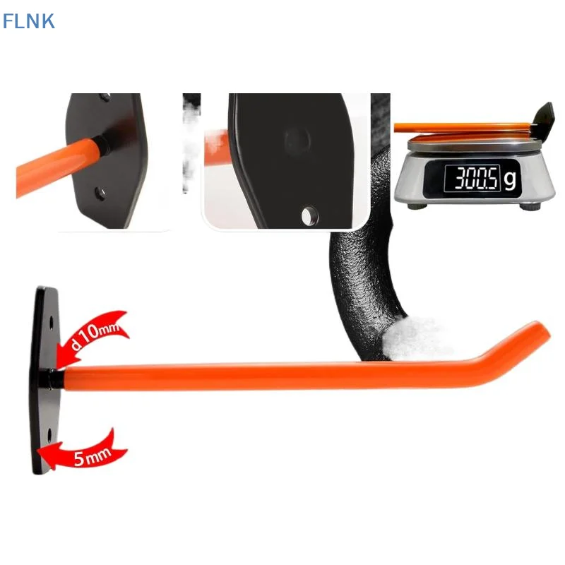 【KC】20KG Load Carbon Steel Garage Hooks Wall Mounted Heavy Duty Utility Hanger for Bikes Ladders Home Garage Storage