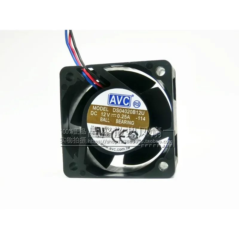 for DS04020B12U New Original AVC Ball Bearing 4020 DC12V 4cm PWM Speed Regulating Cooling Fan