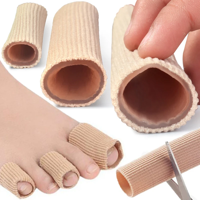 Fabric Finger Toe Protector Separator Tubes Foot Hand Pain Relief Soft Massager Bandage Foot Care Tools Callus Protection Tools