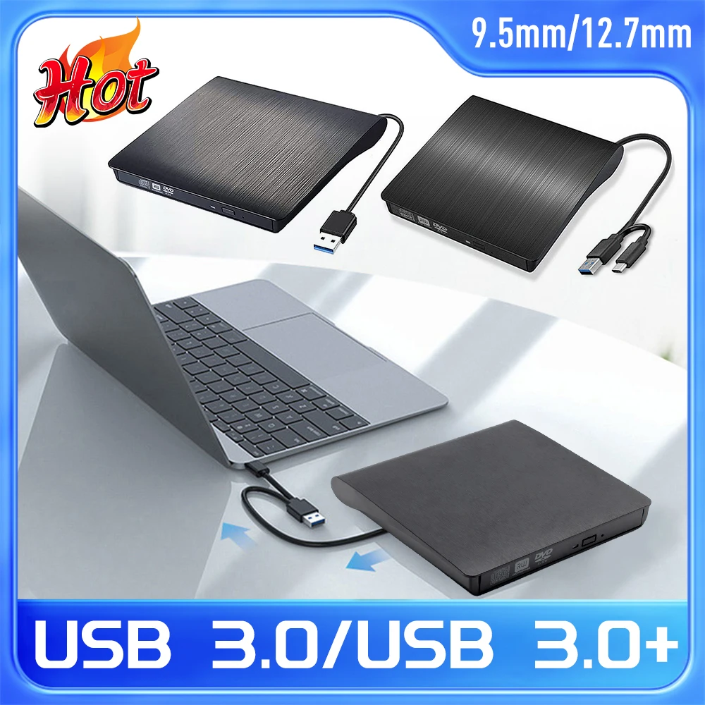 

USB 3.0/USB 3.0 + Type-C Optical Drive Case 9.5mm/12.7mm SATA To USB CD ROM ODD Case Box USB To SSD Caddy ODD Caddy for Laptop