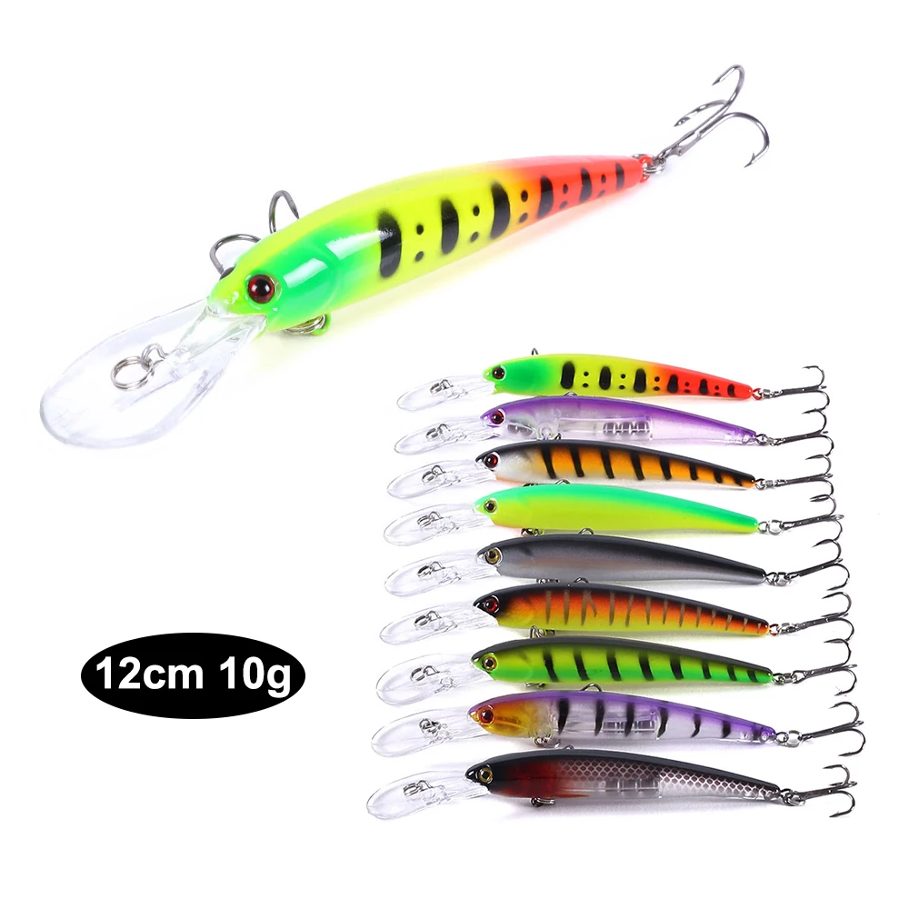 1pcs 12cm 10g Minnow Bandits Fishing Wobbler Lure Artificial Hard Bait Trolling Bait Lures