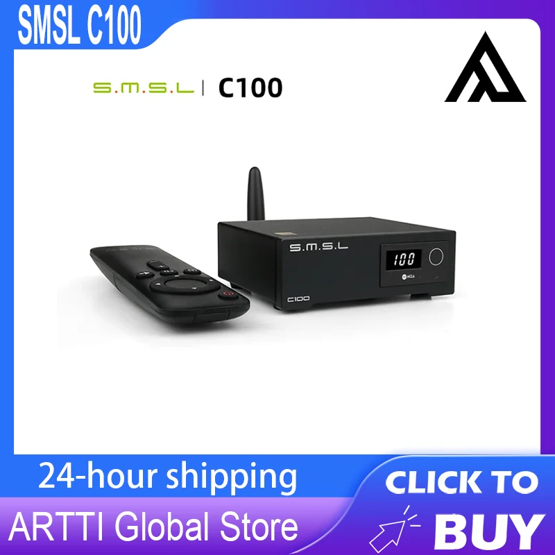 SMSL C100 USB MQA DAC AK4493S XMOS XU316 DSD512 32 бит 768 кГц Стандартный оптический коаксиальный Bluetooth декодер с дистанционным управлением