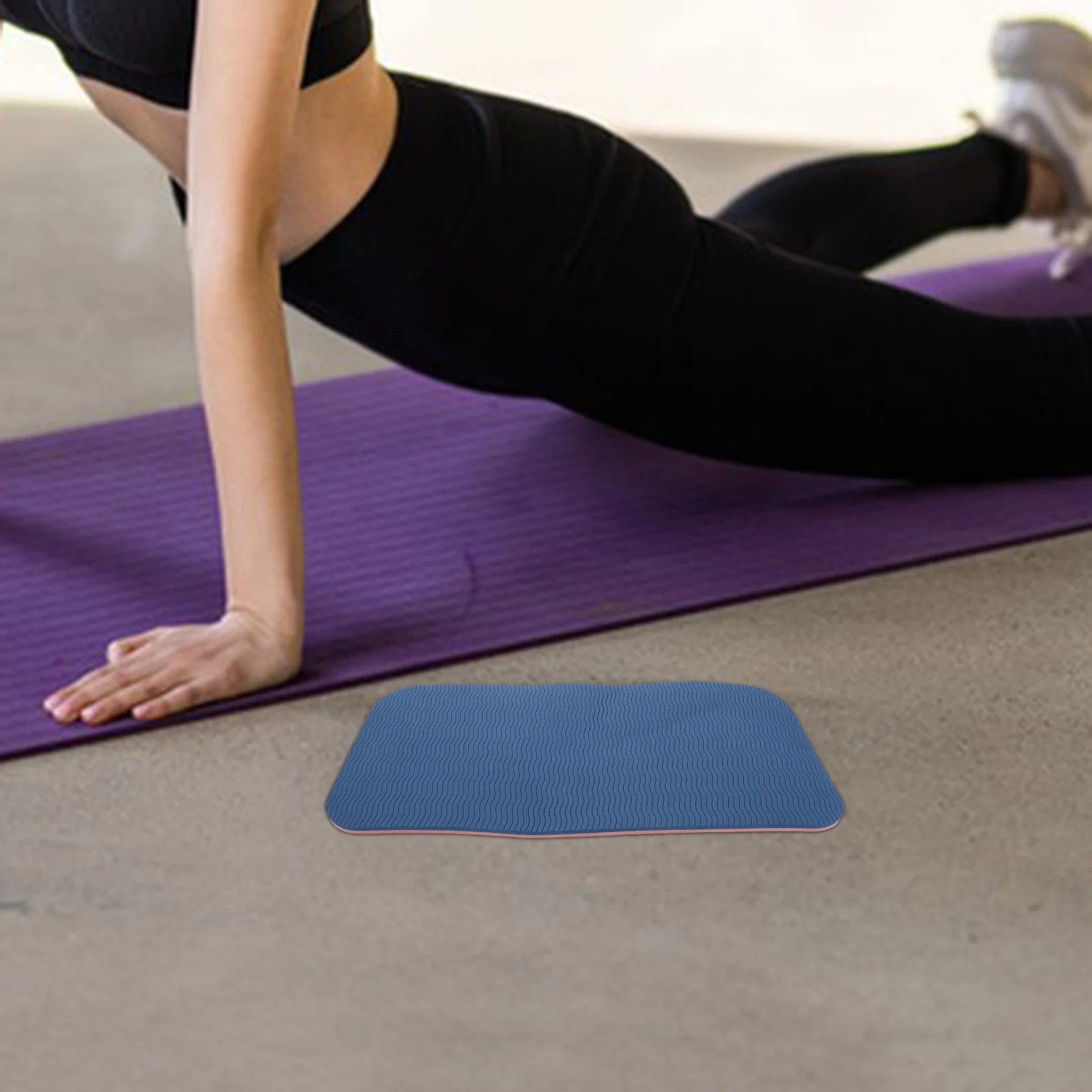 

Yoga Knee Pads Thick Cushion Non Slip Mat 34x17x0.6cm Rectangular Elbows Wrist for Home Gym Workout Yoga Mat for Men