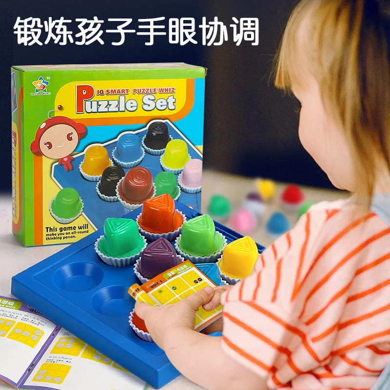 

Color Logic Game Board - 9-Color Positioning Puzzle Set for Kids, Develops Logical Thinking and Spatial Analysis Skills, Ideal f