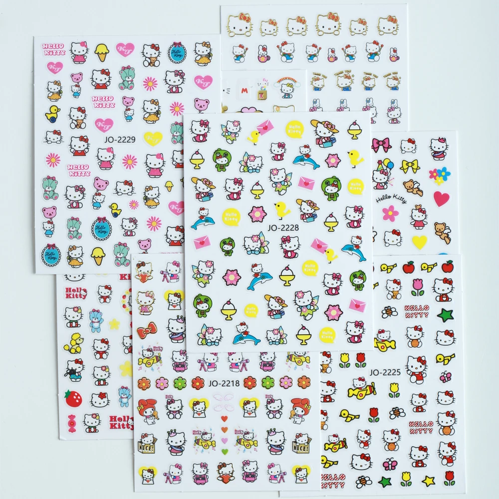 Sanrio Animation Accessories Toy Stickers Cute Hello Kitty Cinnamoroll Sticker Pack Mobile Phone Decoration Stickers