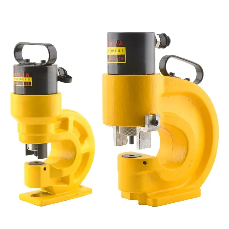 CH-70 Manual Pump Split Hydraulic Punching Machine 35T Output for 5-10# Angle Iron and 3-12mm Copper/Aluminum Busbar