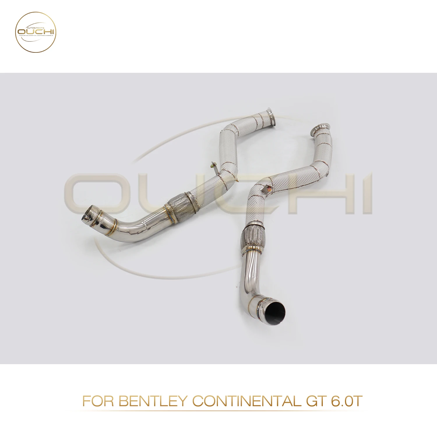 

OUCHI Stainless Steel Exhaust System Performance downpipe for Bentley Continental GT W12 6.0T with Heat shield Middle Pipe