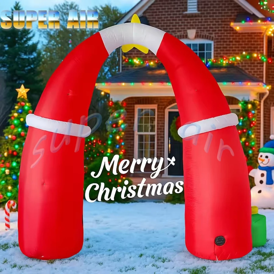 ของตกแต่งบ้านรูปซานตาคลอสเป่าลม ผลิตในจีน ของเล่นประดับตกแต่งคริสต์มาสกลางแจ้ง ของขวัญเทศกาลคริสต์มาส