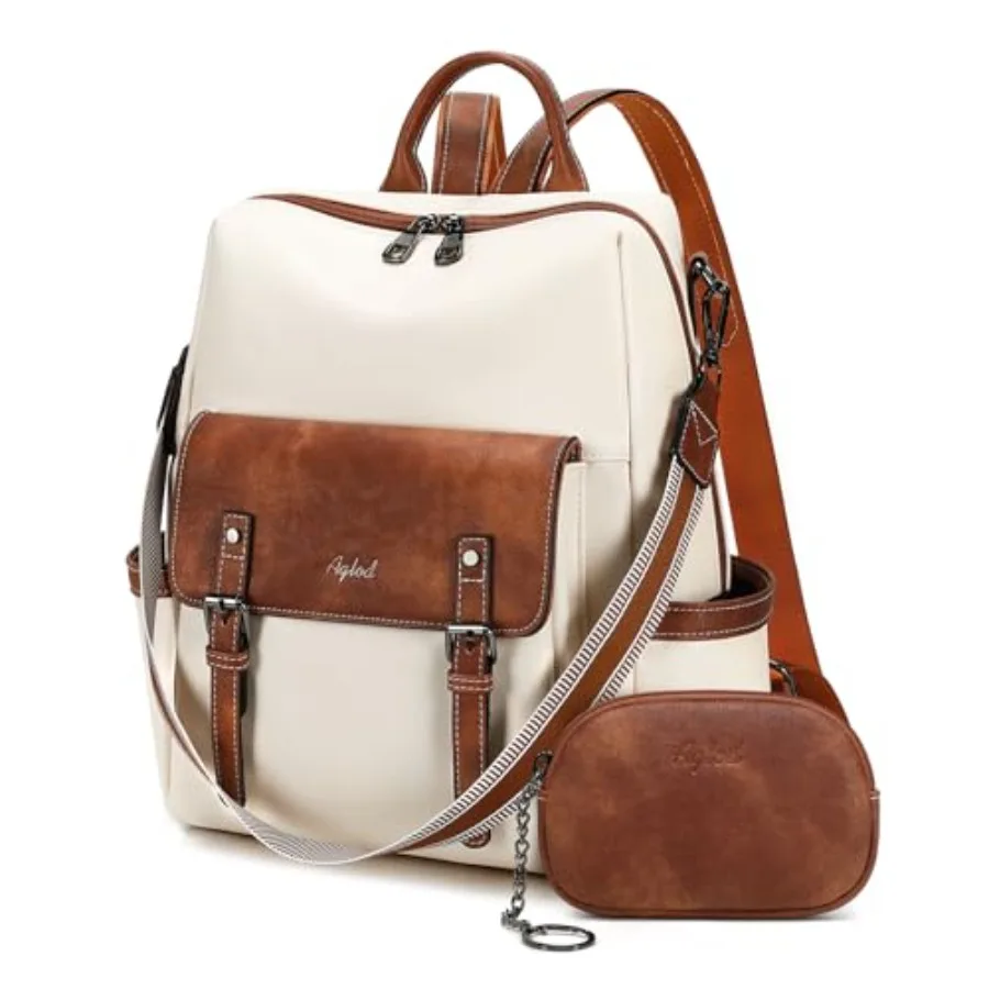 Backpack Purse for Women PU Leather Back Packs Designer Ladies Shoulder Bag Fashion Faux Work Travel Handbags