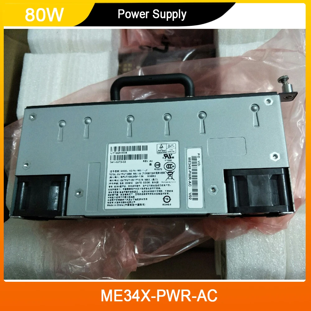 New Switching Power Supply For CISCO ME34X-PWR-AC 3400E 3400EG 80W