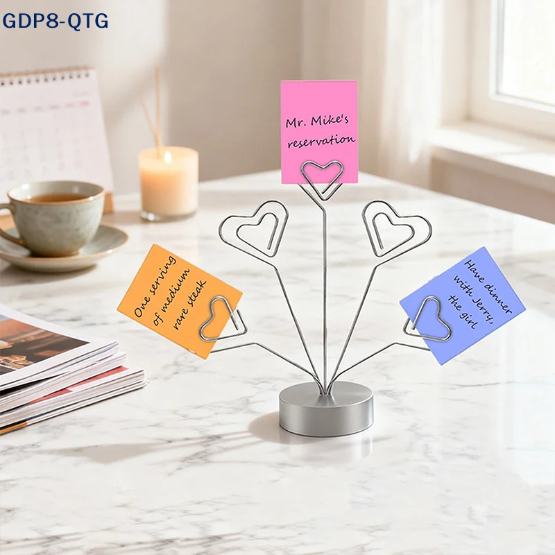 

Creative Note Clips Business Card Holder Household Decor Valentine Party Desk Organizer Photo Stand Office Decoration Supplies