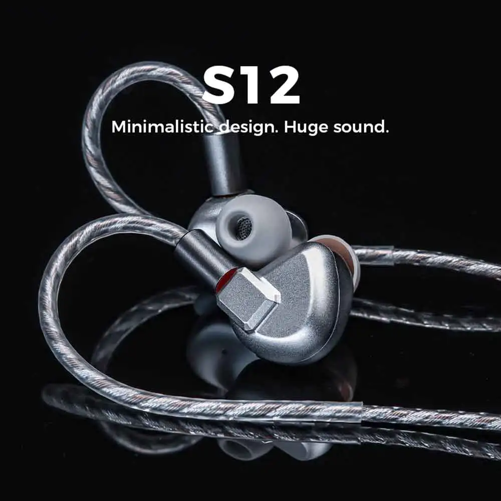 LETSHUOER S12 In-Ear HiFi-Kopfhörer 14,8mm Planar-Magnet-Treiber Kabelgebundene Monitore Gaming-Ohrhörer Planar-Kopfhörer