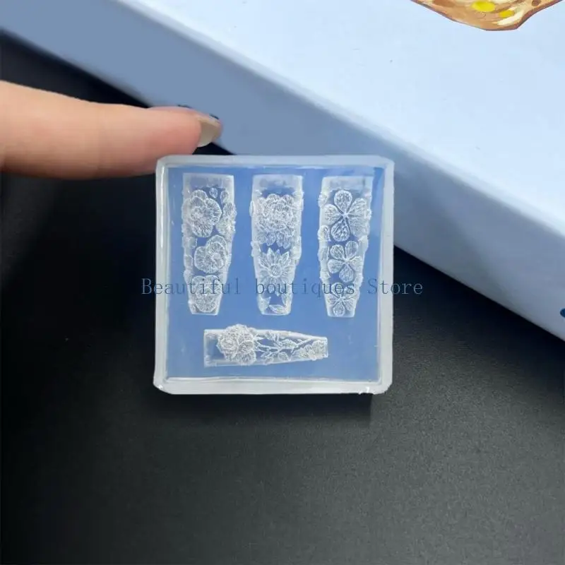 U4LF Relief Silicone Mould For Creative Designs Craft Projects And Decorative Art Applications