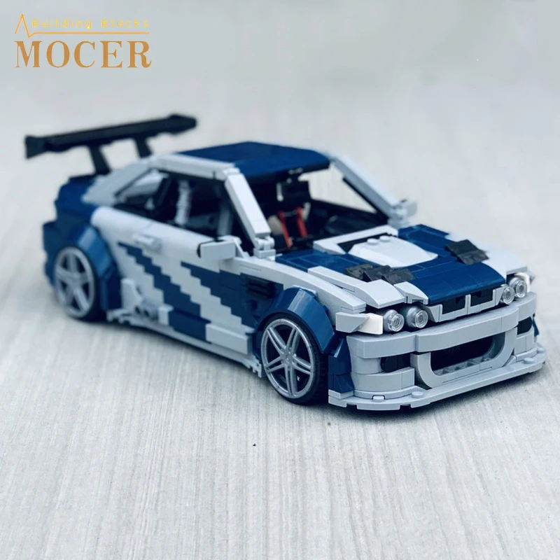 MOCER Creative Expert MOC-59003 E46 M3 GTR Need for Speed MOST WANTED Edition Technical Car Speed Champions Building Blocks Toys