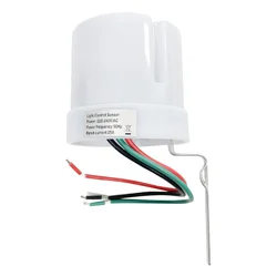 AC220-240V 25A 5-100LUX Adjustable Light Control Sensor Automatic Photocell Switch for Lamps Rainproof Outdoor Sensor Switch