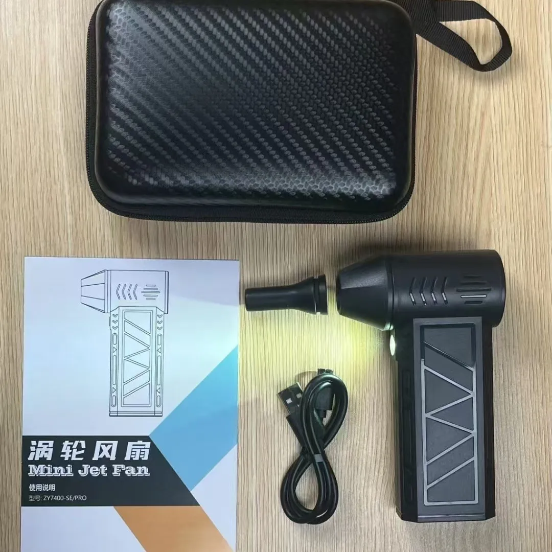 

Портативный турбо-мини-реактивный вентилятор 130000 об/мин, супермощный ручной промышленный турбоэлектрический вентилятор для воздушной пыли