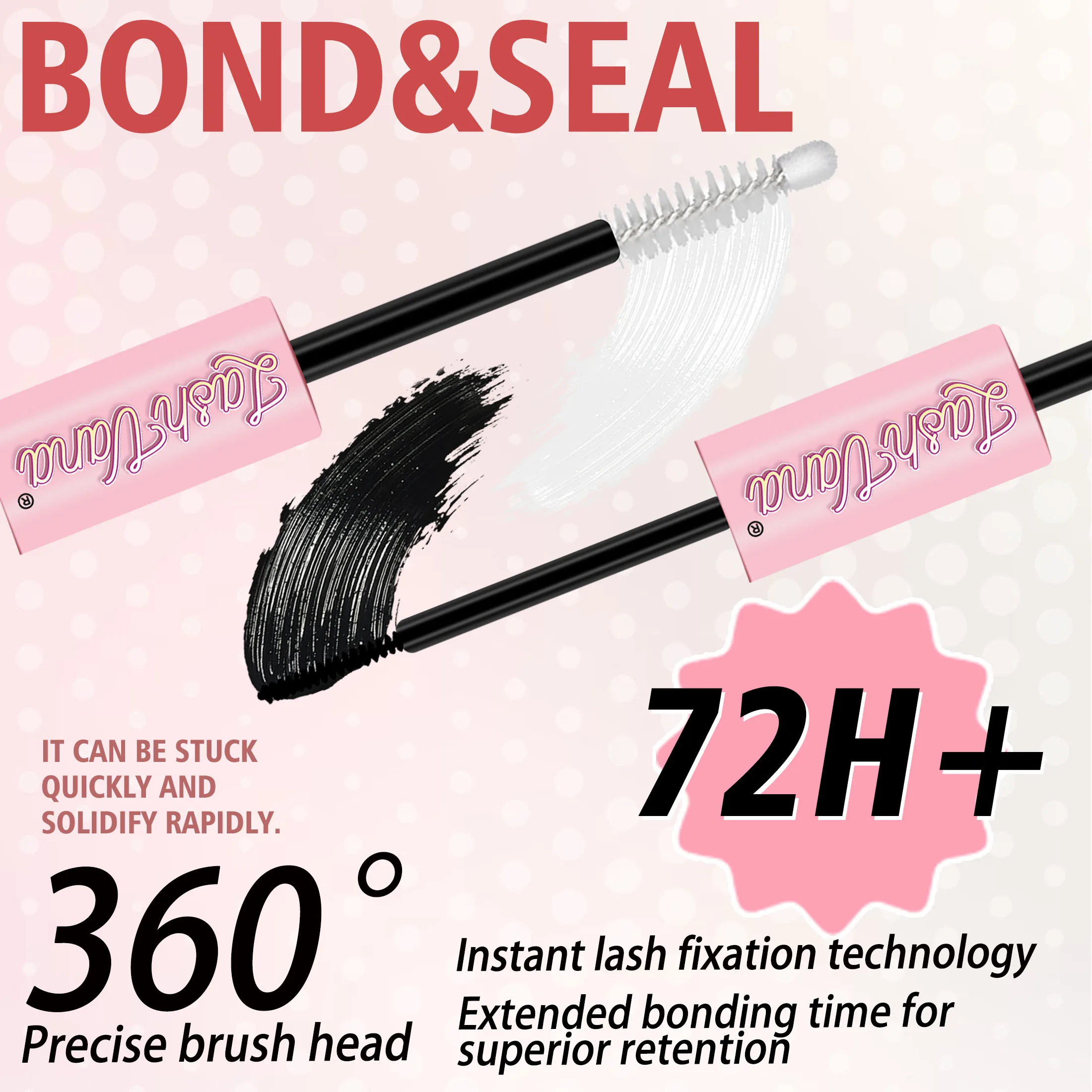 Kit di estensione ciglia fai-da-te 240P Cluster ciglia individuali con pinzette per rimozione legame e guarnizioni Pennello per ciglia per set di trucco per autoapplicazione