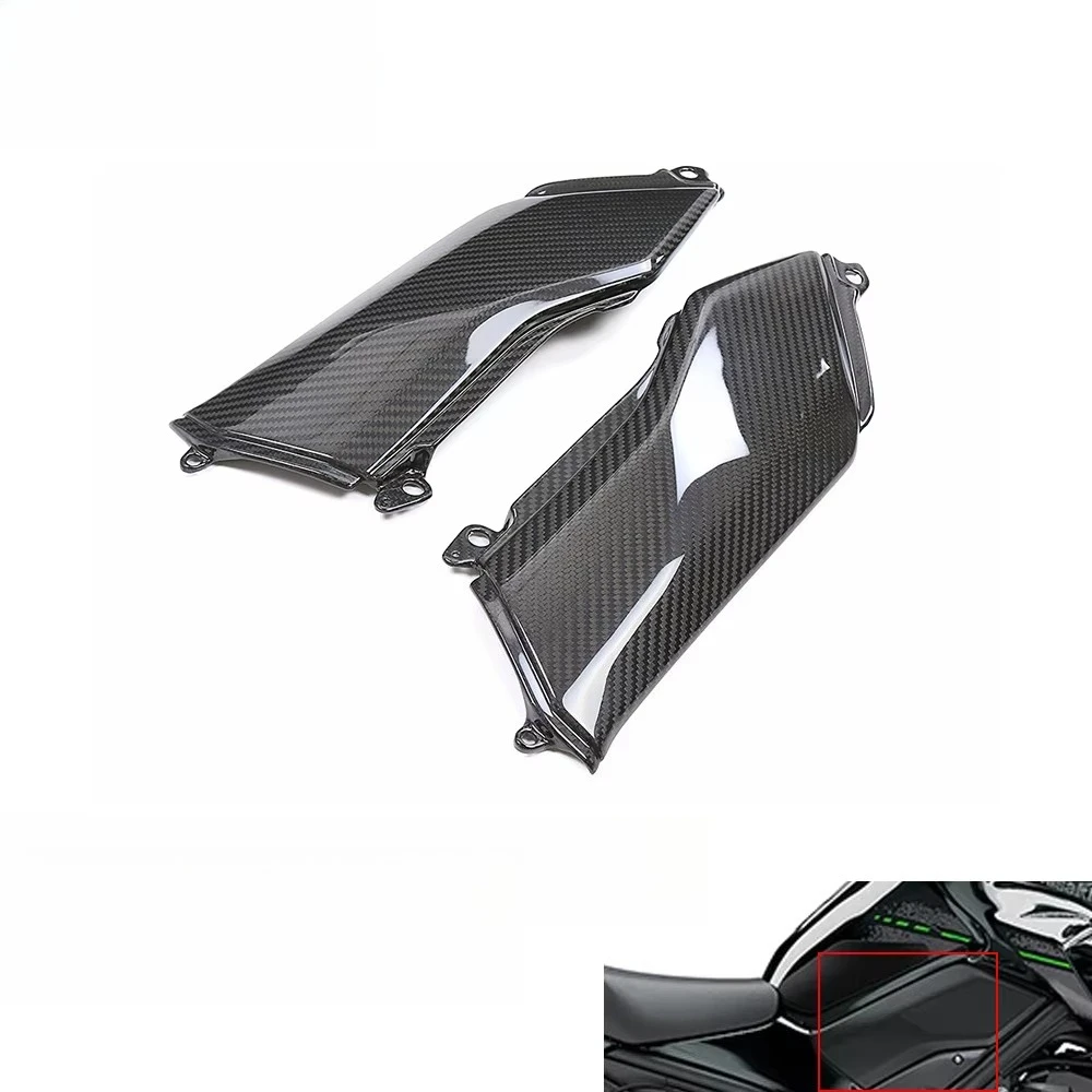 Dry Carbon Fiber Motorcycle Accessories for Z900 2020-2024 Fuel Tank Side Cover Fairing Side Plate