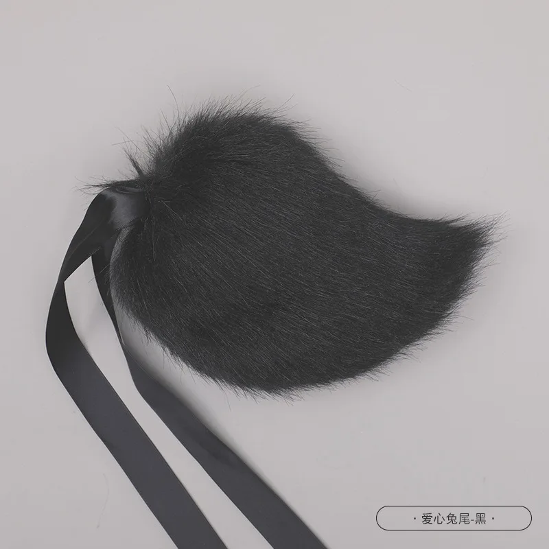 New style Cute Girls Plush Rabbit Tail Simulation Animal Tail Bunny Tail Women Cosplay Props Accessories Halloween gift