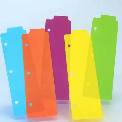 5Pcs Professional Binder Dividers Sturdy Plastic Notebook Dividers with Writable Tabs for Journal Report Presentation