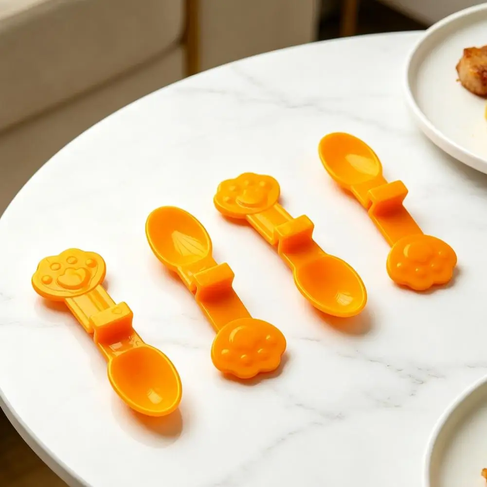 Cheese Shaping Tool Cheese Clip Mold Cheese Stick Mold Set with Paw Print Handle Plastic Ice Pop Jelly Pudding Maker