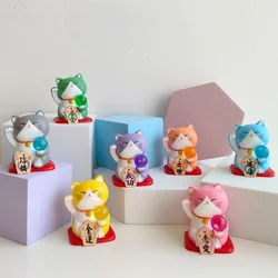 Figurki 3D Lucky Cats Japońskie Maneki Neko Fortune Cat Statue Home Decor Akcesoria na biurko