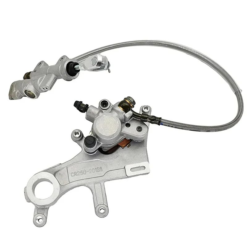 

Motorcycle Rear Brake Caliper Master Cylinder Pump W/Oil Hose For Honda CR125R CR250R CRF250R CRF450R 2002-2019