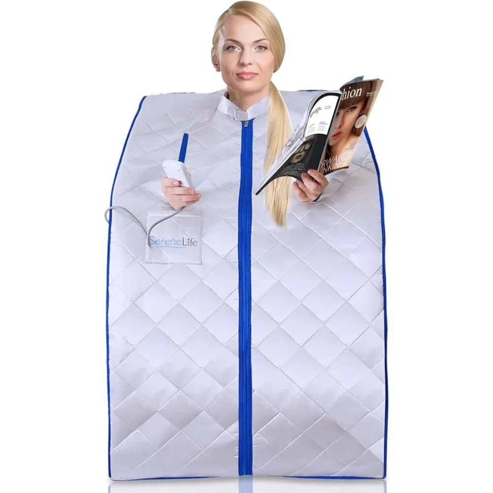 Infrared Home Sauna Tent Room Bag, One Person Indoor Sauna Box with Heating Foot Pad Freight free