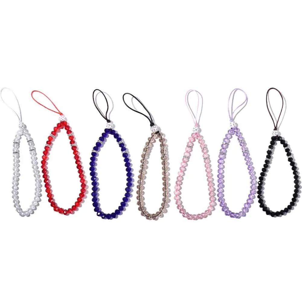 New 1PC Luxury Crystal Mobile Phone Straps Lanyards For Keys Bling Diamond Hand Wrist Strap Rope Cord Holder Lanyard For Phones