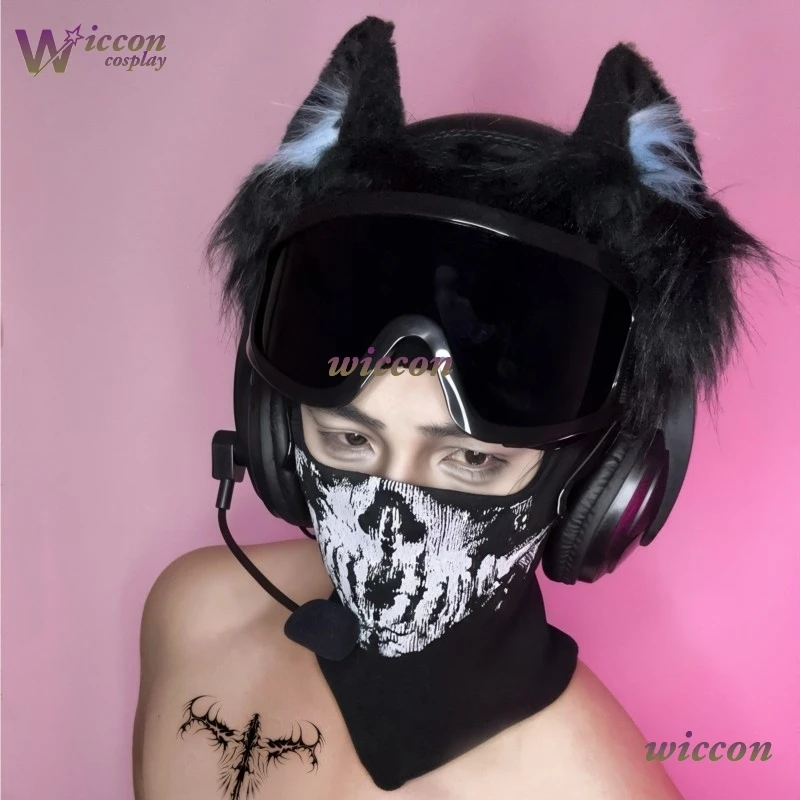 

Face-Covering Style Masked Props Call Keegan of Duty Ghosts Cosplay Mask Halloween Fukumen-kei Sexy Dress up Glasses Gloves Hat