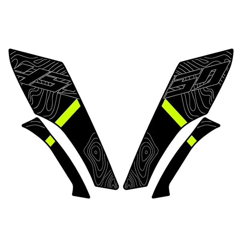 For CFMOTO 450MT 450 MT 2024 Motorcycle Side Sticker Fuel Tank Decal Protector Traction Pad Cover Decoration Sets Anti-slip