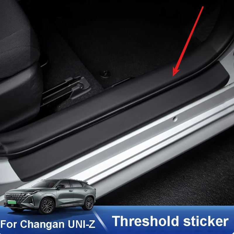 

For Changan UNI-Z UNIZ 2024 2025 Car Threshold Sticker Welcome Pedal Scratch Protection Sticker Door Kick Pad Accessories