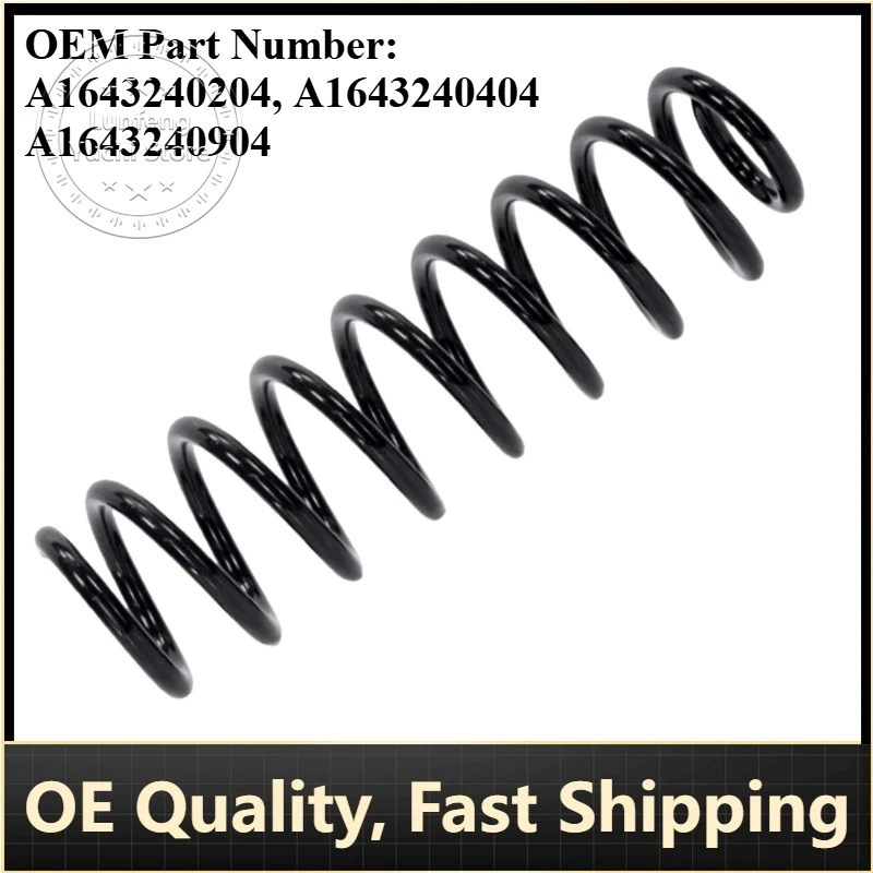 

P/N: A1643240204, A1643240404, A1643240904 - Rear Coil Spring for Mercedes-Benz W164, X164, M-Class (ML280, ML300, ML320, ML350)