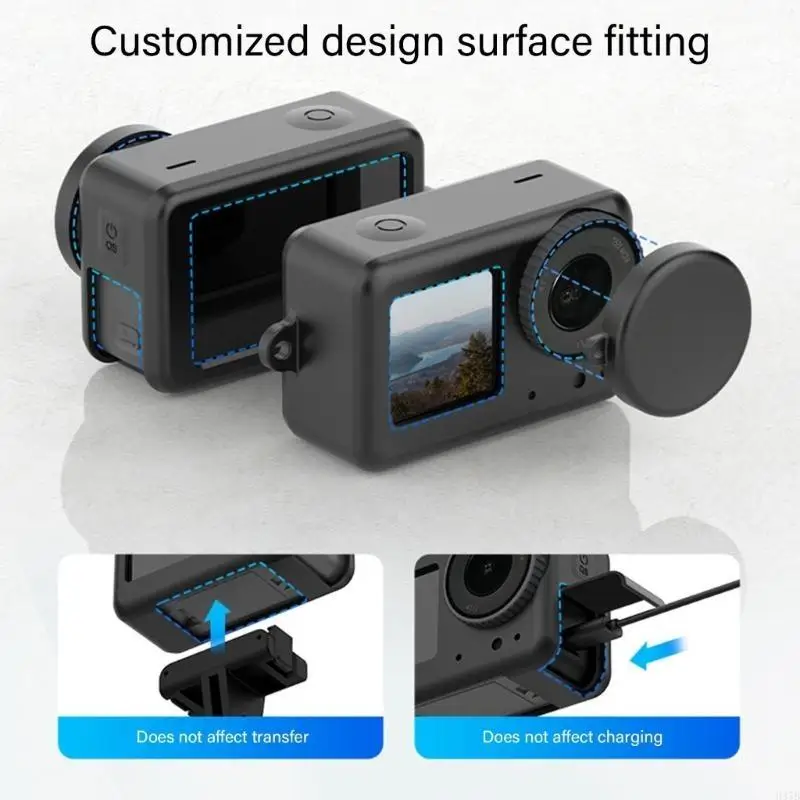 H37B für Action 4/3 Kamera Silikonfall Antiskrettern Schutzkamera Silikon Weiche Hautschutzkamera -Zubehör