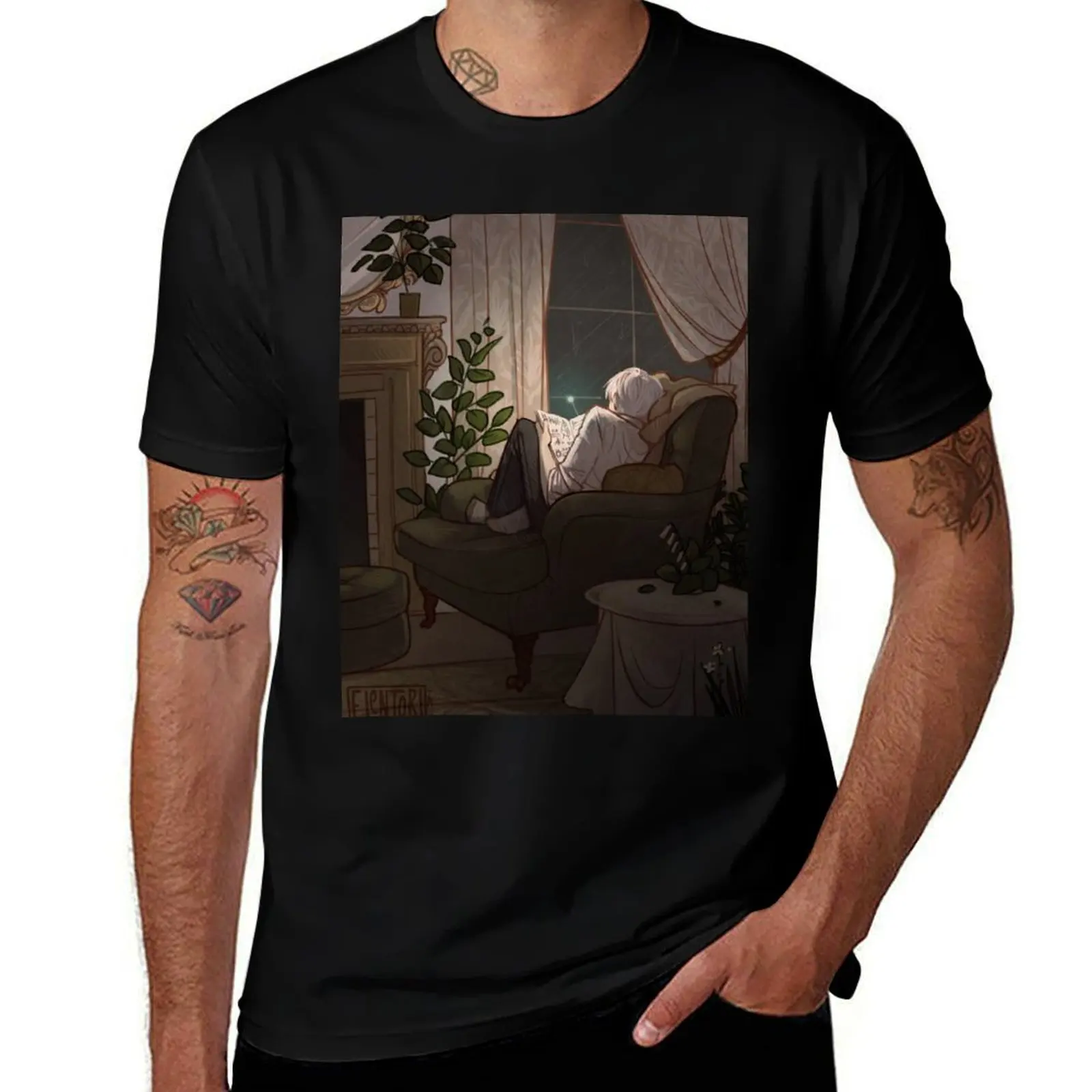 Solitude T-Shirt Simple Casual Short Sleeve Tee T-Shirt