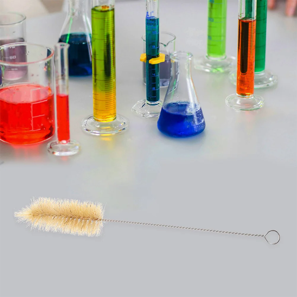 

6Pcs Reliable 304 Stainless Steel Bristle Flask Brush for Lab Bottles Flasks Test Tubes Cylinders Laboratory Cleaning Brush