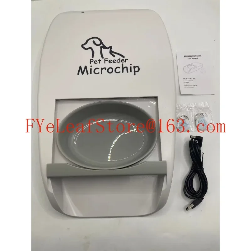 Intelligent Chip Identification Induction Timing Automatic Feeder Induction Switch Cover Wet Food Preservation Pet Cat Bowl.