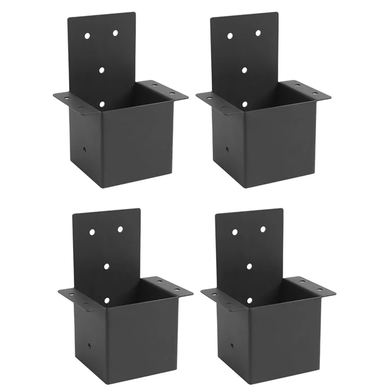 4 قطع من دعامات العريشة 4 × 4 بوصة (فعلية 3.6 بوصة × 3.6 بوصة) مجموعة العريشة، دعامات أكشاك مثبتة على الحائط - AA26 #1