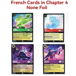 Lorcana-cartas francesas de juego, tarjetas de juego TCG, ursula diablo sisu yen sid, Capítulo 4, NoneFoil