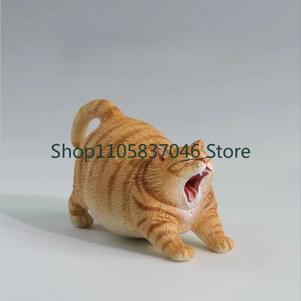 Yawning Simulation Orange Beaver Flower Model Handmade Toy Doll Ornament Gift Ornament